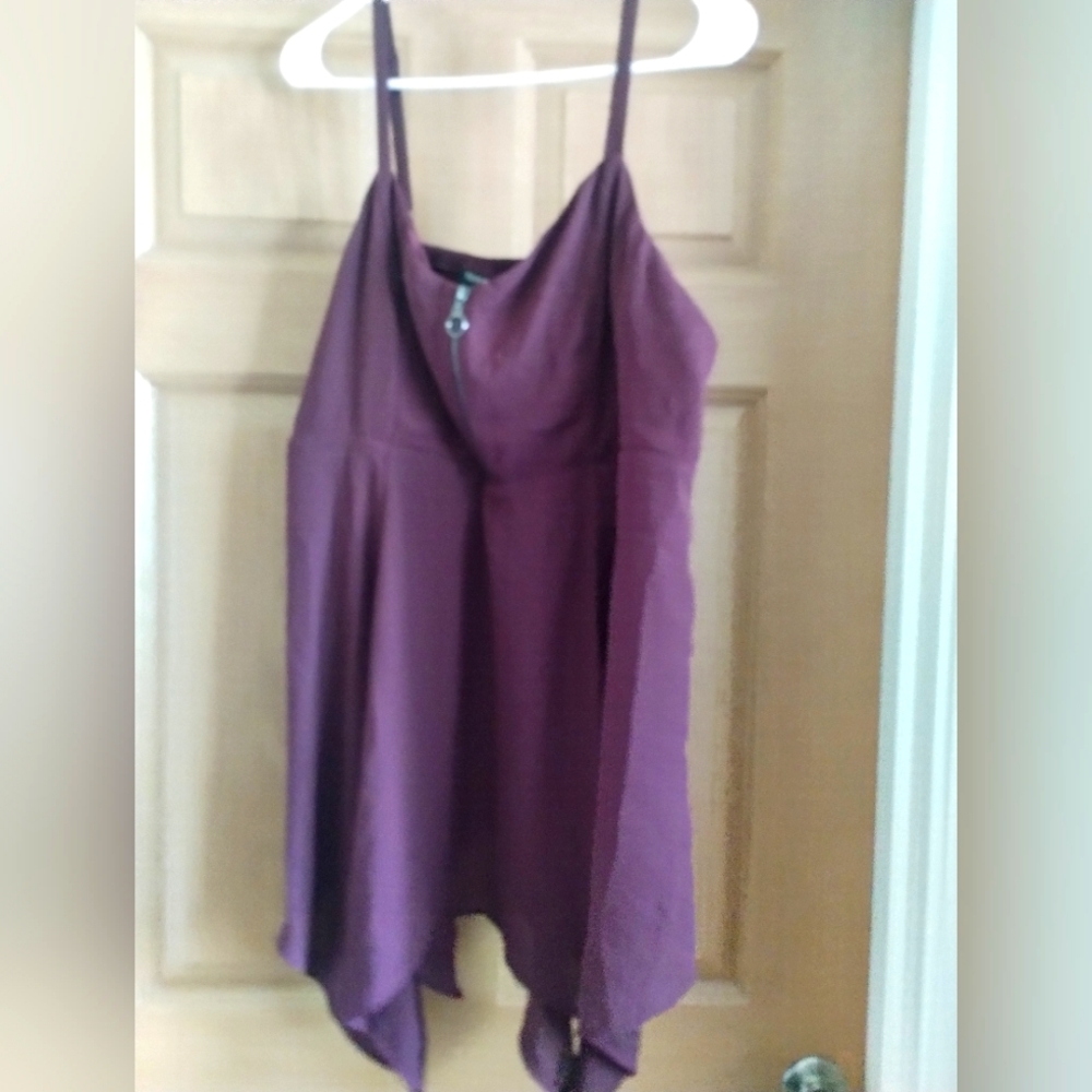 Torrid zip up blouse